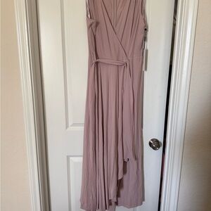 CK Elegant Mauve faux wrap Jumpsuit